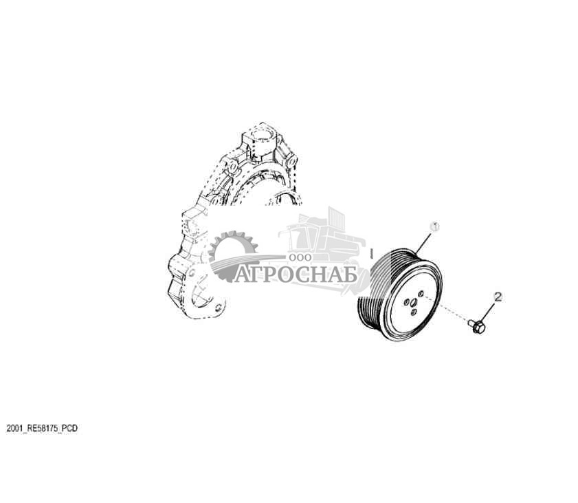 2001 Шкив водяного насоса 